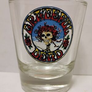 Grateful Dead Skull & Roses Shot glass